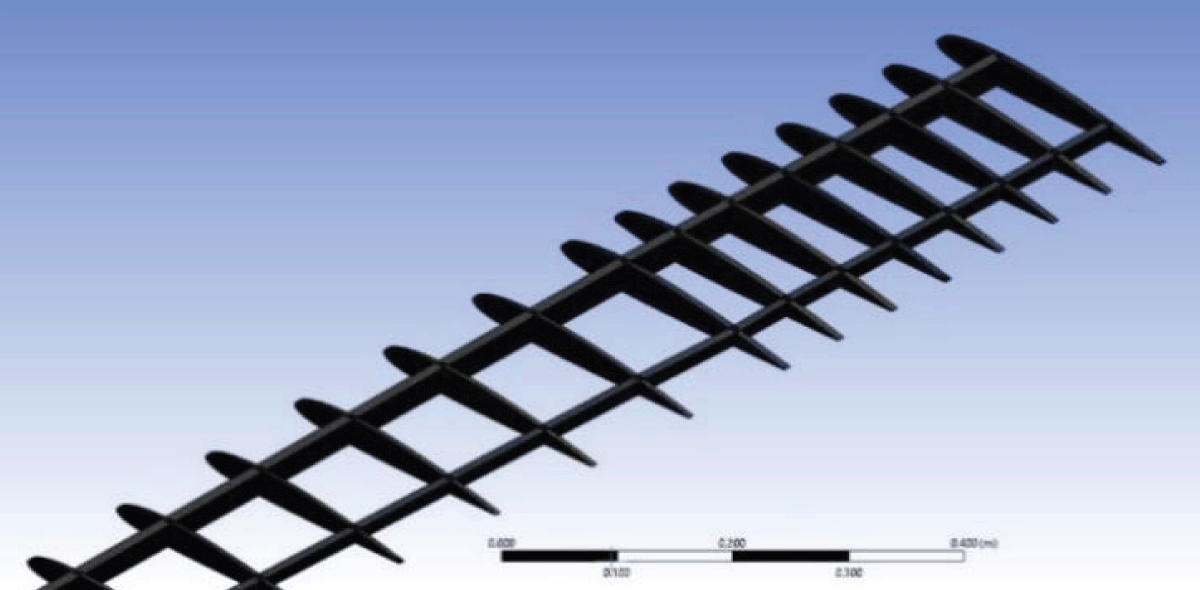 Rib and Spar Meshing on Mechanical Design.