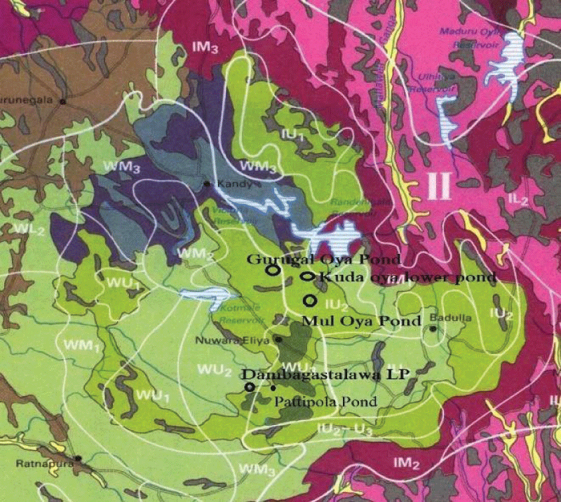 Sri Lankan soil map.